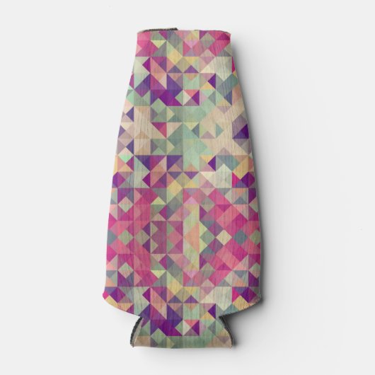  Hipsters Geometric Pattern. Flesjeskoeler (Voorkant)