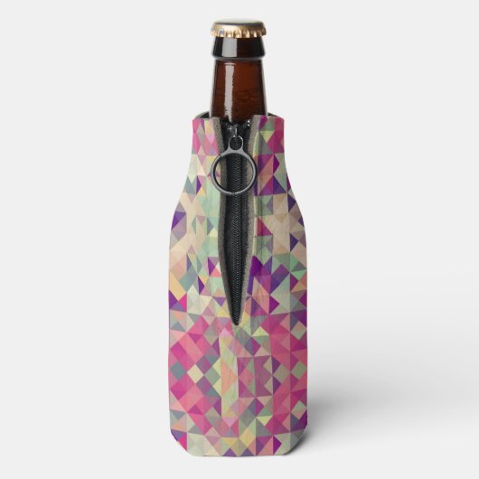 Hipsters Geometric Pattern. Flesjeskoeler (Fles Achterkant)