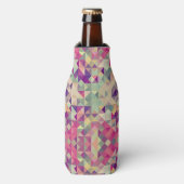 Hipsters Geometric Pattern. Flesjeskoeler (Fles Voorkant)
