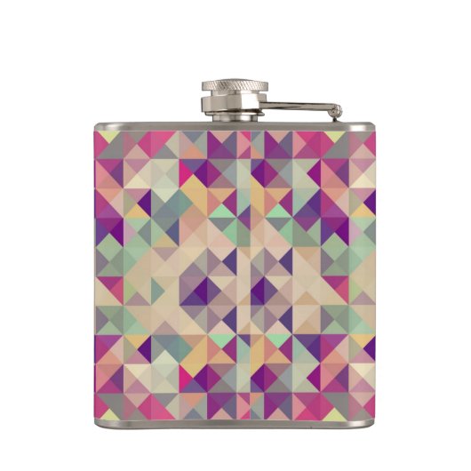  Hipsters Geometric Pattern. Heupfles (Achterkant)