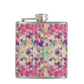  Hipsters Geometric Pattern. Heupfles (Voorkant)