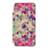 Hipsters Geometric Pattern. Incipio iPhone Portemonnee Hoesje (Voorkant Agenda)