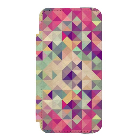 Hipsters Geometric Pattern. Incipio iPhone Portemonnee Hoesje (Voorkant Agenda)