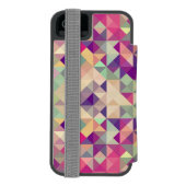 Hipsters Geometric Pattern. Incipio iPhone Portemonnee Hoesje (Agenda Achterkant)