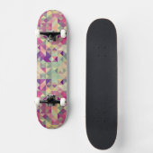 Hipsters Geometric Pattern. Persoonlijk Skateboard (Voorkant)