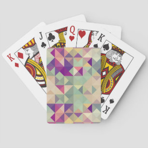 Hipsters Geometric Pattern. Pokerkaarten