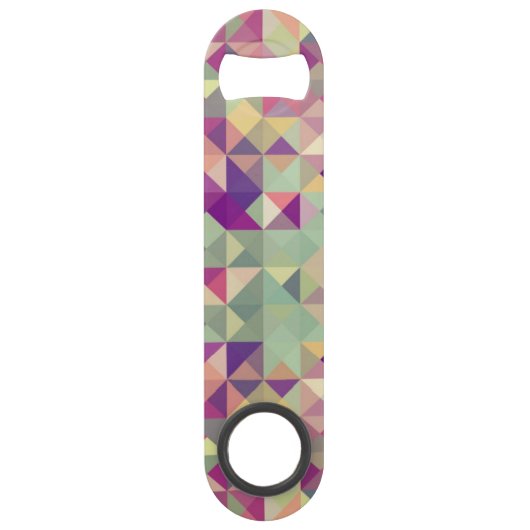  Hipsters Geometric Pattern. Speed Flessenopener (Voorkant)