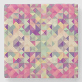  Hipsters Geometric Pattern. Stenen Onderzetter (Voorkant)