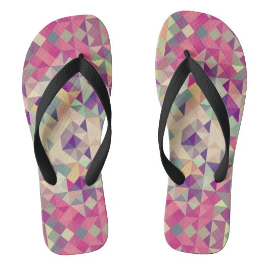  Hipsters Geometric Pattern. Teenslippers (Voetbed)