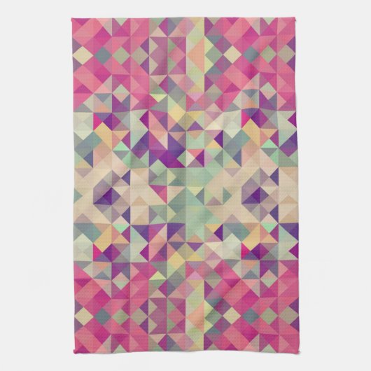  Hipsters Geometric Pattern. Theedoek (Verticaal)