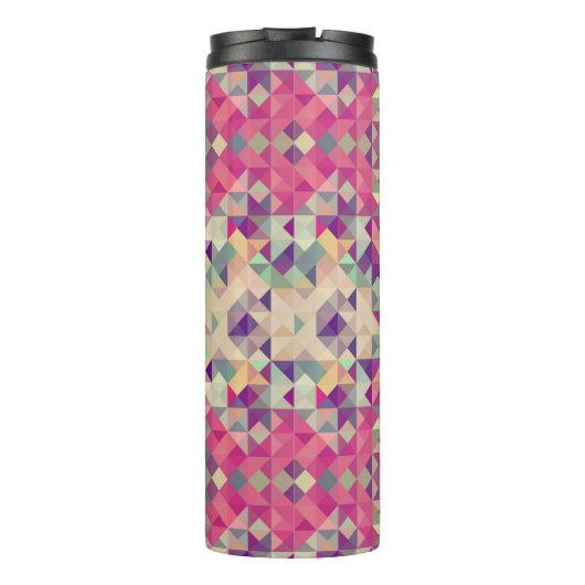  Hipsters Geometric Pattern. Thermosbeker (Achterkant)