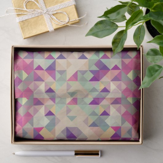 Hipsters Geometric Pattern. Tissuepapier (Geschenk)
