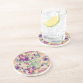  Hipsters Geometric Pattern. Zandsteen Onderzetter (Zijkant)