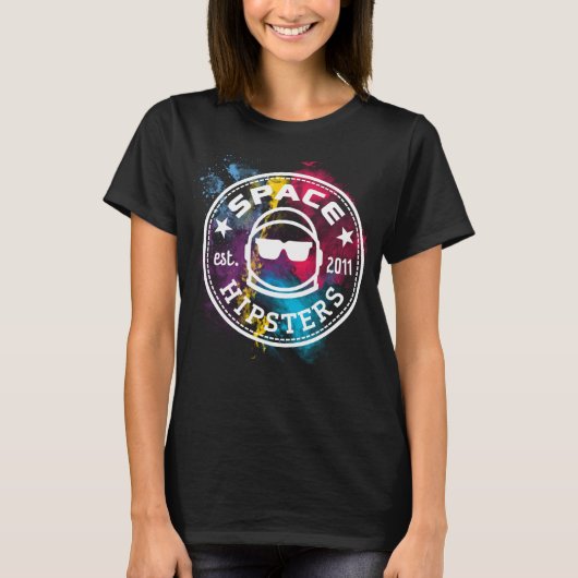 Hipsters Nebula T-shirt voor dames (Voorkant)