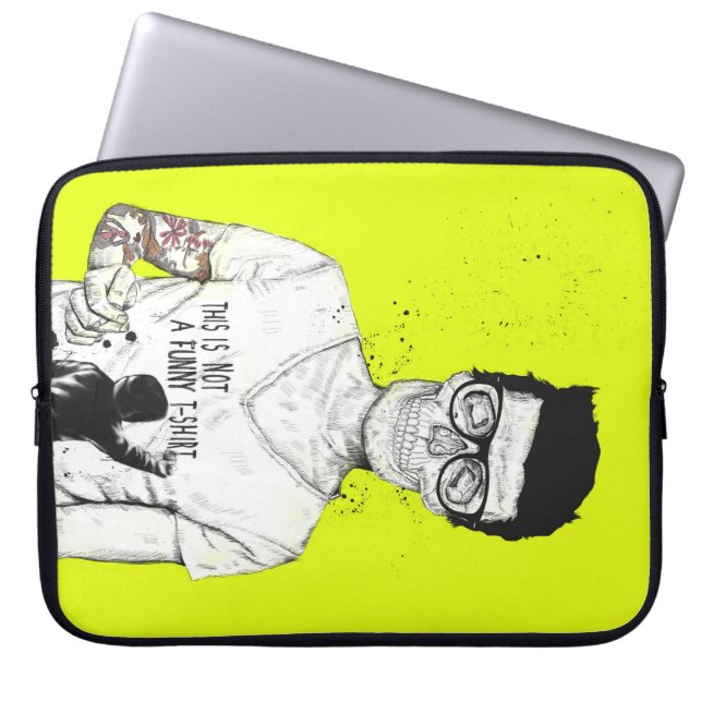 Hipsters niet dood laptop sleeve (Voorkant)