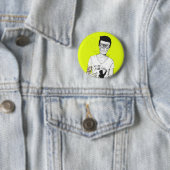 Hipsters niet dood ronde button 5,7 cm (In situ)