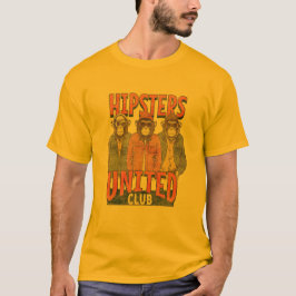 Hipsters United Club. Stijlvolle apen. T-shirt