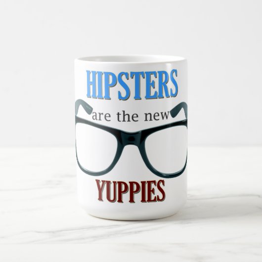 HIPSTERS zijn de nieuwe JUPPIES Koffiemok (Center)