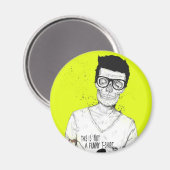 hipsters zijn niet dood magneet (Voorkant / Achterkant)