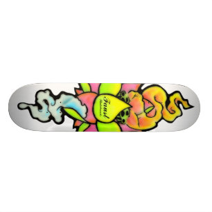 HIPTSTER FAT DADDY NEW SKOOL TATTOO LOTUS FLOWER PERSOONLIJK SKATEBOARD