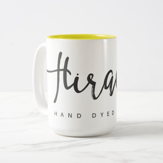Hiraeth Yarns Two Tone Mok (Voorkant links)