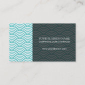 Hiragami Wave Pattern Japanse stijl Visitekaartje (Achterkant)