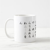 Hiragana: a-i-u-e-o koffiemok (Links)
