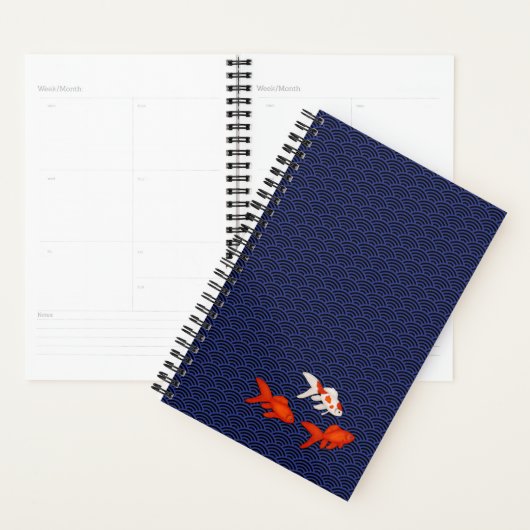 Hiragana & Goldfish Aangepaste Japanse student Planner (Display)