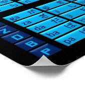 Hiragana Japans alfabet Poster (zwart/blauw) (Hoek)