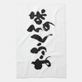 [Hiragana + Kanji] smaak van thuiskoken Theedoek (Verticaal)