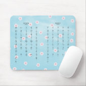 Hiragana Katakana Japans Sakura Blossom Muismat (Met muis)