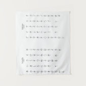 Hiragana Katakana leert Japanse tekens Wandkleed (Voorkant)