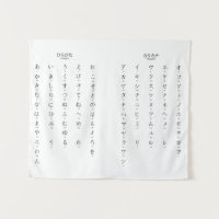 Hiragana Katakana leert Japanse tekens