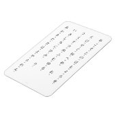 Hiragana met Romaji leert Japanse tekens Magneet (Linkerzijde)