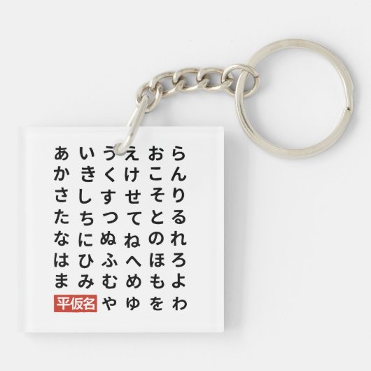 Hiragana Sleutelhanger (Achterkant)