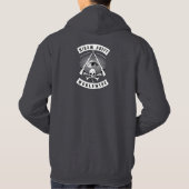 Hiram Abiff Biker Hoodie voor Freemason (Achterkant)