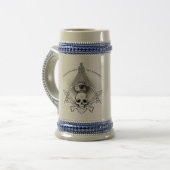 Hiram Abiff Freemason Beer Stein Bierpul (Voorkant links)