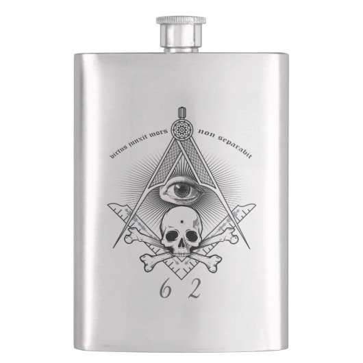 Hiram Abiff Freemason-kolf Flacon (Voorkant)