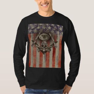 Hiram Abiff Freemason Long-Hoeve Shirt