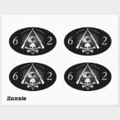 Hiram abiff Lodge 62 sticker (Vel)