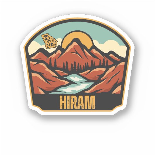 Hiram, Georgia Sticker (Voorkant)