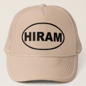 HIRAM Oval Trucker Hat Trucker Pet (Voorkant)