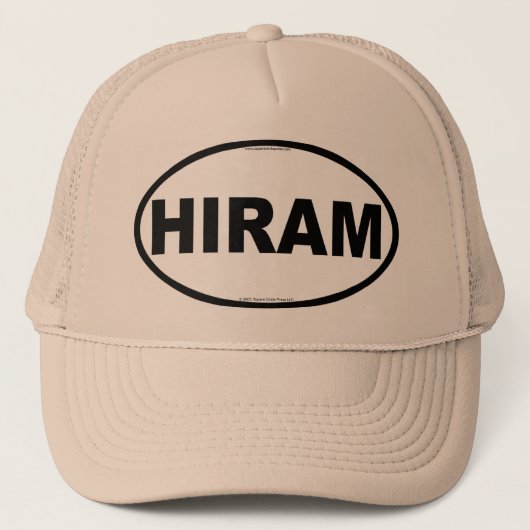 HIRAM Oval Trucker Hat Trucker Pet (Voorkant)