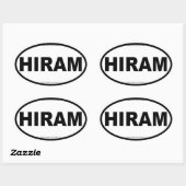 HIRAM Ovale Stickers (Vel)