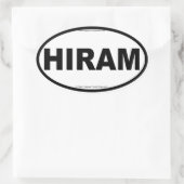 HIRAM Ovale Stickers (Tas)