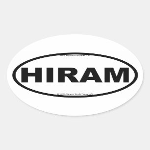 HIRAM Ovale Stickers