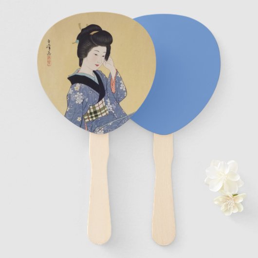 Hirano Hakuho's jonge meisje Handwaaier (Voorkant en achterkant)