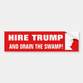 Hire Trump And Drain Bumpersticker (Voorkant)