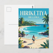 Hiriketiya-baai Sri Lanka Briefkaart (Voorkant / Achterkant)