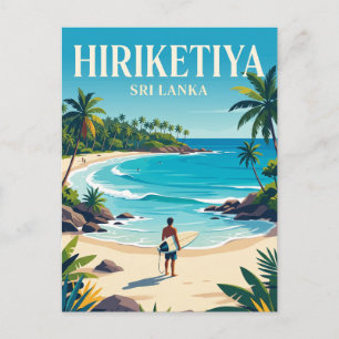 Hiriketiya-baai Sri Lanka Briefkaart